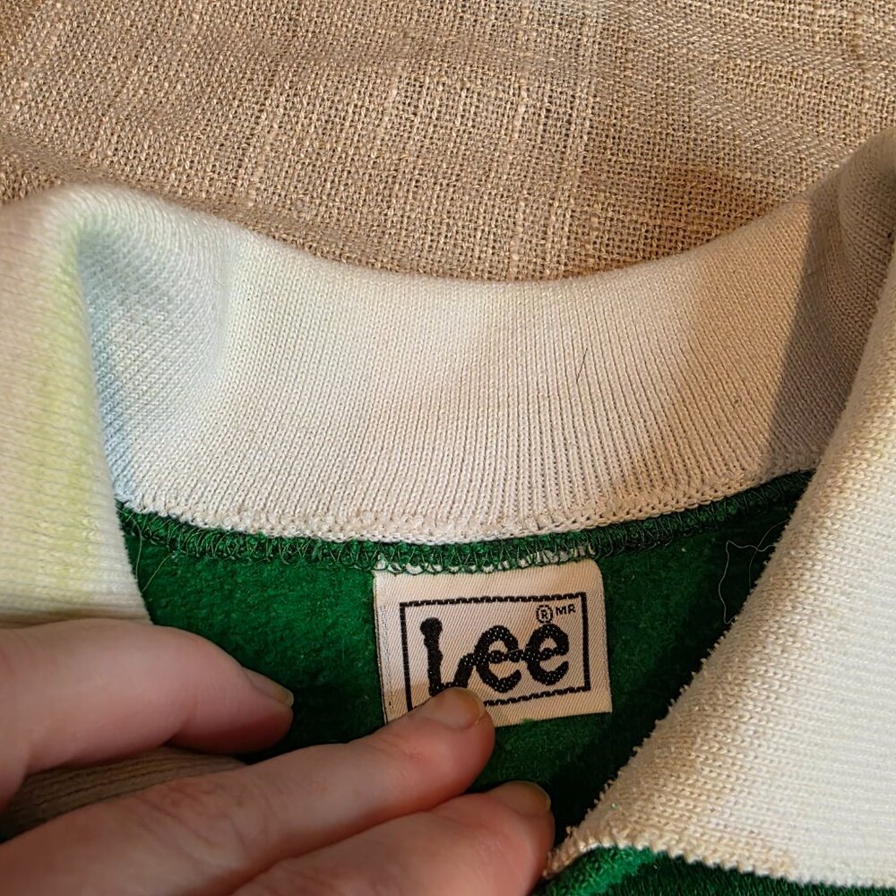 Cottagecore Granniecore Preppy Acedemia St. Patrick's Day Collared Sweatshirt - Picture 4 of 10
